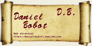 Daniel Bobot vizit kartica